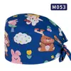Gorro Quirúrgico para Mujer Algodón Puro Estampado Gorro de Enfermera Quirúrgico Anestesiología Médico Hombre Elástico Gorro de Dedo Verano Delgado Lindo