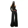Naranja Infantil # Color Sólido, Jeans Elegantes y de Alta Gama de Pierna Ancha para Mujer, Corte Holgado, Adelgazantes, Favorecedores, Casuales, Versátiles, Pantalones de Largo Completo.