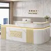 Recepción Frontal de Empresa Taichung Estilo Chino Barra de Esquina Mostrador de Caja Tienda de Ropa Mostrador Comercial Escritorio Simple Moderno