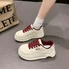 Zapatillas Blancas de Moda para Mujer 2026 Nuevos Zapatos de Plataforma Versátiles Populares de Suela Gruesa que Aumentan la Altura Zapatillas Deportivas Casuales