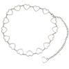 Cadena de cintura Love, cinturón que combina con todo, para mujer, vestido decorativo, falda a juego, pantalones, cadena en forma de corazón, accesorios de verano