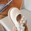 Zapatos de princesa para niñas, zapatos de piel para primavera y otoño, zapatos Mary Jane para niños, nuevos zapatos negros de escenario para niñas pequeñas
