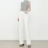 Jeans Blancos de Pierna Recta para Mujer, Nuevo Estilo Primavera/Verano 2026, Pantalones No Transparentes, Tiro Alto, Corte Ajustado, Pantalones de Pierna Ancha Estrecha, Pantalones Largos