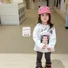 Roupas Infantis ZheLi 2026 Outono Camiseta Básica para Meninas Camiseta Casual com Desenho de Manga Longa Infantil Top Classe A Roupas de Bebê