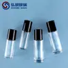 En Stock 30ml 50ml Botella de Vidrio Transparente Redonda Recta con Ruedita, Botella para Aceites Esenciales, Botella Roll-On para Desodorante, Botella Roll-On para Alivio del Dolor
