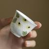 Taza de Té de Cerámica Gardenia Pura Miyan Pintada a Mano Taza de Té Fina de Cerámica Hecha a Mano Taza Especial para Damas Taza de Maestro Taza Individual