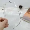 Estilo Coreano Estilo Mori Strass Simples Retrô Pérola Cristal Liga Metálica Tiara Celebridade da Internet Fresca Elegante Super Fada Tiara Acessório de Cabeça