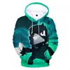 Comércio exterior Moda Primavera e Outono novo moletom impressão digital 3D masculino e feminino solto Esportes Uniforme de Baseball suéter moderno