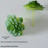 Planta Suculenta Simulada Bonsai de Planta Flocagem Mini Suculenta Artificial Falsa Acessórios Planta Verde DIY Decoração de Casa Enfeites