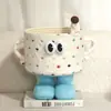 Cesta de Armazenamento de Monstro de Pés Grandes Desenho Animado, Caixa de Lanches para Arranjo de Flores, Cesta Abraço Dopamina da Moda, Cesta de Organização Trançada