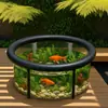 Em Estoque Tanque de Peixes Inflável de PVC Transparente Tanque de Peixes Inflável Redondo Espessado para Exterior Decoração de Tanque de Peixes Inflável Ornamento de Pátio