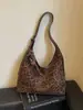 Bolso de Terciopelo Gamuzado para Mujer 2026 Nuevo Otoño Súper Caliente Retro Estampado de Leopardo Bolso de Hombro Bolsa de Mano Tote de Gran Capacidad para Viajes