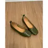 Sapatos femininos Chuyuji retrô quadrados e de bico fino, corte baixo, elegantes, novos para o outono, sola macia, sapatos Mary Jane para o dia a dia, sapatos de avó