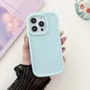 Concha de bolha nova macaron aplicável para iPhone15ProMax capa de celular Apple 13pro capa X/XS cor sólida