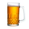 Vaso de Cerveza Engrosado con Asa Vaso para Beber de Vidrio de Alta Calidad Comercial 0.5L Vaso para Cerveza de Barril Vaso con Asa de Gran Capacidad para el Hogar