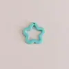 Colgante Estrella de Cinco Puntas Calada Color Sólido/Transparente Acrílico Colgante Accesorios para Joyería Hecha a Mano DIY Llavero Colgante para Bolsa