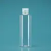 Botellas de Plástico Transparentes con Tapa abatible en stock 30 50 100ml Flexibles para Loción Cosmética Botellas Dispensadoras con Tapa de Mariposa