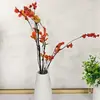 Lirios artificiales, phalaenopsis, calas, decoraciones de flores artificiales para mesa de sala de estar, arreglo floral en jarrón de cerámica de lujo ligero nórdico