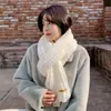 Fábrica de Origen Bufanda de Punto Grueso de Lana Estilo Coreano para Mujer, Bufanda Gruesa Cálida de Invierno para Estudiantes y Parejas, Al por Mayor en Stock