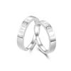 Anillo de pareja para cita diurna, anillo fluorescente incrustado, ajustable, 520, regalo para novia