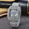 Nuevo reloj para mujer 2023 con incrustaciones de diamantes, de moda, con correa de acero, reloj para mujer, reloj de cuarzo, venta al por mayor de fábrica