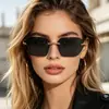 Óculos de Sol Femininos Peça Única Sem Aro Estilo Ins Transfronteiriço Óculos de Sol Personalizados Tendência da Moda Europeia e Americana Óculos de Sol Retrô