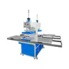 Máquina Hidráulica de Doble Cabezal para Repujado Cóncavo y Convexo Máquina de Estampado en Caliente para Estampado de Patrones en Tejido de Ropa de Cuatro Posiciones