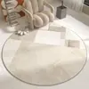 Tapete Redondo Transfronteiriço, Tapete de Veludo Cristal para Cadeira de Computador de Estudo, Tapete Antiderrapante, Tapete de Proteção de Piso, Tapete para Quarto ao Lado da Cama
