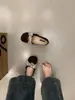Zapatos Mary Jane de Gamuza Redondos Estilo Retro 2025 Nuevos Versátiles Cómodos Planos para Viajes Diarios para Mujer
