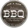 Suministro Transfronterizo Al Por Mayor Retro Barbacoa Parrillada Logotipo Tabla de Madera Pintura Restaurante Colgante de Pared Puerta Letrero de Puerta de Bienvenida de Madera