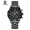 Fábrica Ruiziyuan Venta al por mayor Reloj para hombre Multifuncional Luminoso Impermeable Reloj de cuarzo Negocio transfronterizo Correa de acero Reloj para estudiante