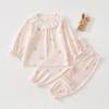 Conjunto de Ropa de Verano con Aire Acondicionado para Bebés, Ropa Fina de Dos Piezas Estilo A para Niñas Bebés, 6-18 Meses, Ropa de Casa de Seda Helada