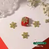 Arte de Uñas Transfronterizo Serie Copo de Nieve Accesorios de Aleación Navidad Diamante Blanco Taladro AB Accesorios de Copo de Nieve Uñas al por Mayor
