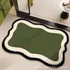 Tapete de chão estilo vintage, capacho de porta de entrada, tapete de hall de entrada de casa, absorvente de água, secagem rápida, fácil de manter, capacho de pé para hall de entrada