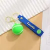 Chaveiro Pingente Criativo Série Bola Desenho Animado Basquete Pingente para Mochila Escolar Masculina e Feminina Chaveiro de Carro Presente Venda por Atacado