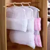 Bolsa de malla para secar almohadas en casa, tendedero especial, secado perezoso, muñeca, a prueba de viento, almacenamiento, bolsa de malla plegable para secar