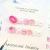 Crianças usam esmalte meninas adesivo de unha especial celebridade da internet crianças grandes Meninas Unha ponta curta peça de unha com diamante atacado