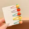 Presilhas de cabelo mini fofas e doces para crianças, presilhas BB para franja de meninas, grampos para arrumar o cabelo da franja lateral de bebês