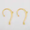 Gancho para Oreja de Aleación con Signo de Interrogación de Múltiples Vueltas Pendientes de Agujero Único y Doble Material Joyería Accesorios DIY Materiales Hechos a Mano
