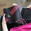 Pantalones cortos deportivos a rayas bordadas para hombre, de verano, finos, sueltos, rectos, informales, de longitud media, de marca moderna, estilo americano, con bonitos pantalones cortos para cachorros.