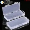 Caja Rectangular Larga de Plástico PP, Caja para Anzuelos de Accesorios para Pesca, Caja de Almacenamiento para Recargas de Bolígrafos y Pinceles, Caja de Empaque Rectangular Transparente