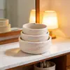 Venda Direta de Fábrica Cesta de Armazenamento Trançada com Corda de Algodão Cesta de Armazenamento de Mesa Cesta de Armazenamento para Brinquedos Cosméticos Joias Cesta Organizadora