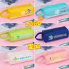 Estojo de Lápis Portátil Grande Capacidade Resistente a Manchas em Tecido Oxford Transfronteiriço com Design Simples de Zíper Duplo, Bolsa de Material Escolar para Estudante, Logotipo Personalizável