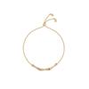 Pulsera ajustable de estilo coreano retro con diamantes, estilo industrial pesado, sencilla y atmosférica, con micro circonitas cúbicas.