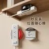 Soporte de regleta con ventosa para uso doméstico, montado en la pared, no requiere taladro, para fijar y organizar regletas y cables de extensión