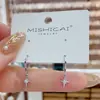 Brinco de Orelha Pequeno de Metal Simples e Moderno Design Personalizado Estrela de Zircônia Brincos 2026 Novo Tendência Celebridade da Internet Brinco