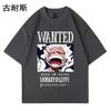 Camiseta de manga corta con estampado de deseos para hombre, estilo hip hop, holgado, de verano, estilo urbano, a la moda, venta al por mayor transfronteriza.