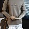 Camiseta Cloudtouch Modal Algodão com Toque de Nuvem para Homens, Estampa 3D de Transferência Térmica de Alta Qualidade, Manga Longa, Novo Modelo 2026, Gola Redonda, Adequada para o Dia a Dia.