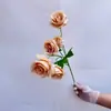Rosa Flor Artificial Casamento Casamento Flor Artificial Decoração Flor de Seda Flor Artificial Dia dos Namorados Parede de Rosas Decoração de Casa