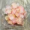 Nuevos accesorios de material de cuentas acrílicas de 18 mm, degradado jelly, pétalos de flor de cerezo, para manualidades DIY (solo pétalos)